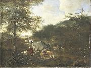 Adam Pijnacker Landscape with cattle oil painting